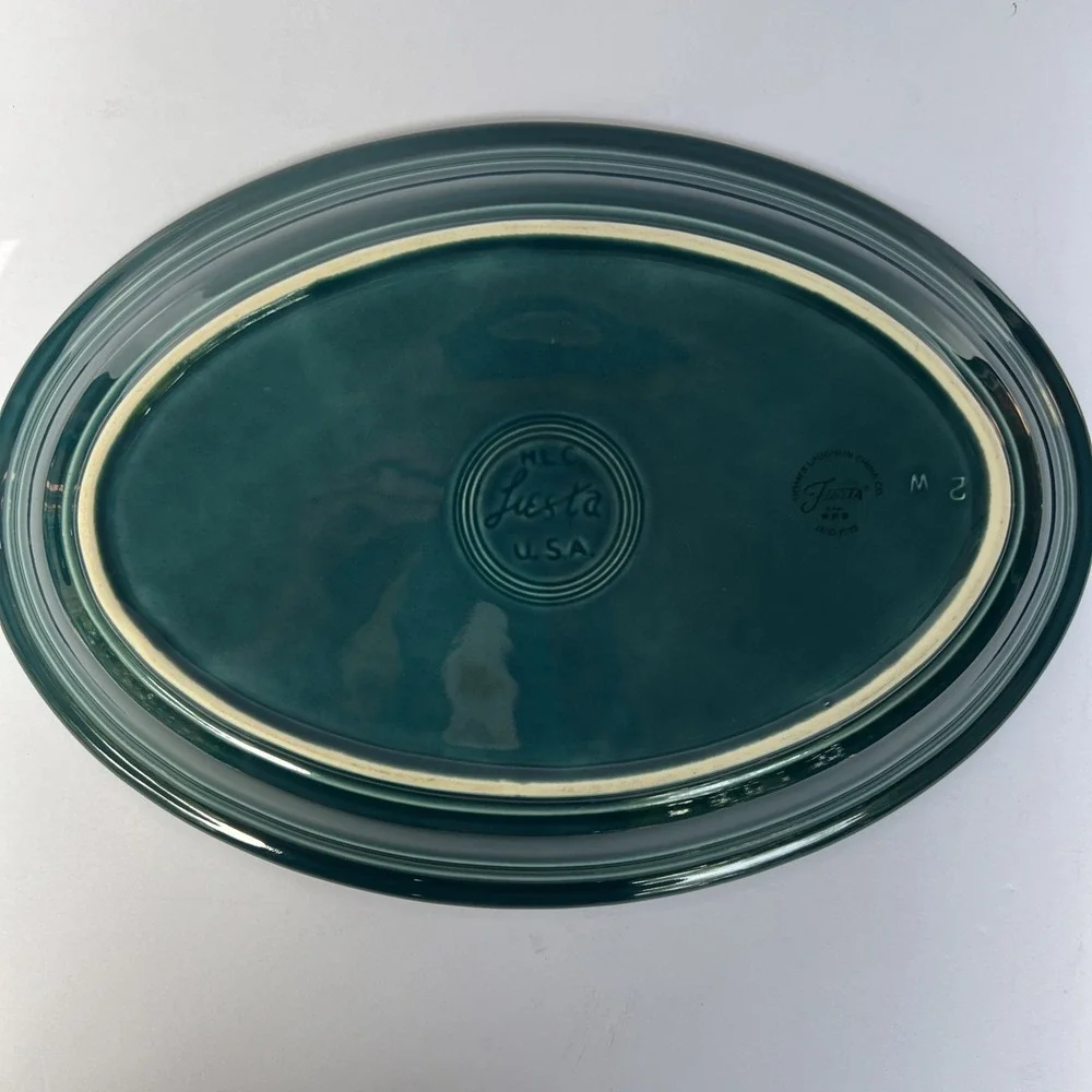 VTG Fiesta Juniper Oval Serving Platter 13.5